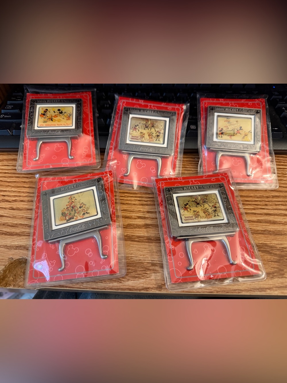 Celebrate 75 years of Mikey Fun & Coca-Cola 5 Frames pictures on Easels 2003/04